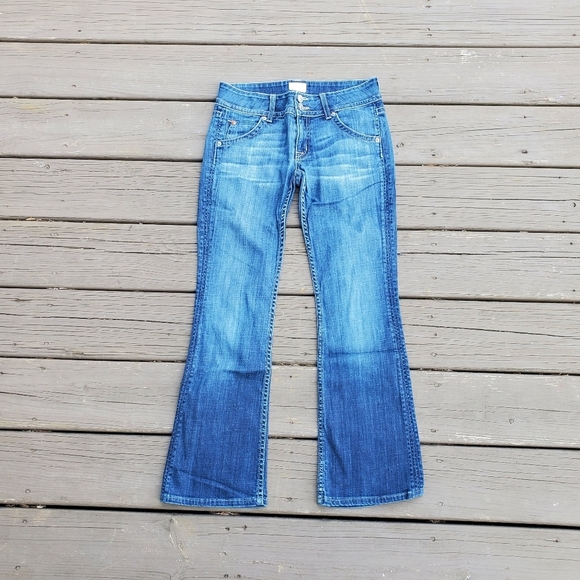 Hudson Signature Petite Bootcut Low Rise Medium Wash Jeans 27 - Picture 2 of 9